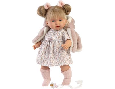Llorens 42282 Alexandra realistická bábika so zvukmi a mäkkým látkovým telom 42 cm