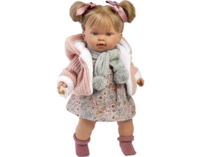 Llorens 42284 Alexandra realistická bábika so zvukmi a mäkkým látkovým telom 42 cm
