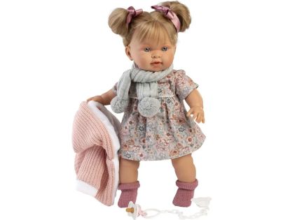 Llorens 42284 Alexandra realistická bábika so zvukmi a mäkkým látkovým telom 42 cm