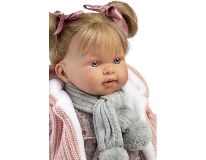 Llorens 42284 Alexandra realistická bábika so zvukmi a mäkkým látkovým telom 42 cm