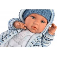 Llorens 42405 Baby Enzo realistická bábika so zvukmi a mäkkým látkovým telom 42 cm 5