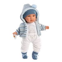 Llorens 42405 Baby Enzo realistická bábika so zvukmi a mäkkým látkovým telom 42 cm