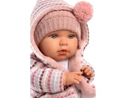 Llorens 42406 Baby Julia realistická bábika so zvukmi a mäkkým látkovým telom 42 cm