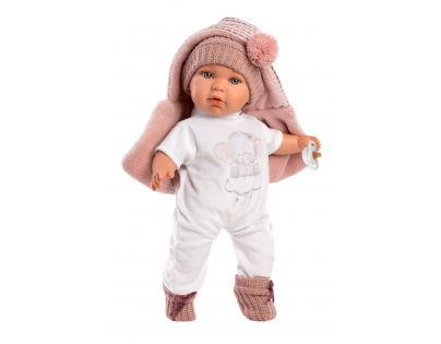 Llorens 42406 Baby Julia realistická bábika so zvukmi a mäkkým látkovým telom 42 cm