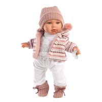 Llorens 42406 Baby Julia realistická bábika so zvukmi a mäkkým látkovým telom 42 cm