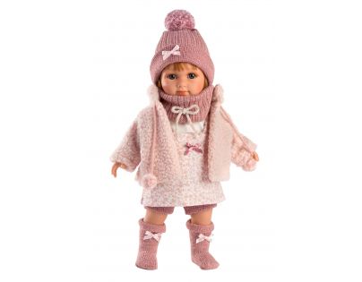 Llorens Nicole realistická Bábika s měkkým látkovým tělem 35 cm