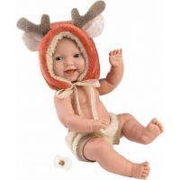 Llorens 63202 New born chlapček realistická bábika bábätko s celovinylovým telom 31 cm 2