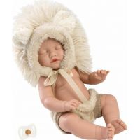 Llorens 63203 New born dievčatko spiaci realistická bábika bábätko s celovinylovým telom 31 cm 2