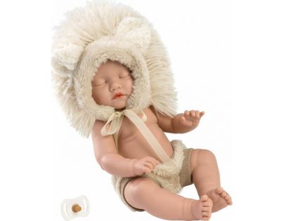 Llorens 63203 New born dievčatko spiaci realistická bábika bábätko s celovinylovým telom 31 cm