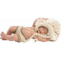 Llorens 63203 New born dievčatko spiaci realistická bábika bábätko s celovinylovým telom 31 cm 3