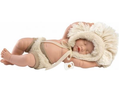 Llorens 63203 New born dievčatko spiaci realistická bábika bábätko s celovinylovým telom 31 cm