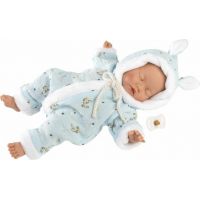 Llorens 63301 Little baby spiaca realistická bábika bábätko s mäkkým látkovým telom 32 cm 3