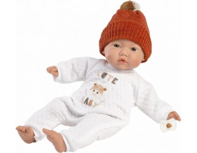 Llorens 63304 Little baby realistická bábika bábätko s mäkkým látkovým telom 32 cm