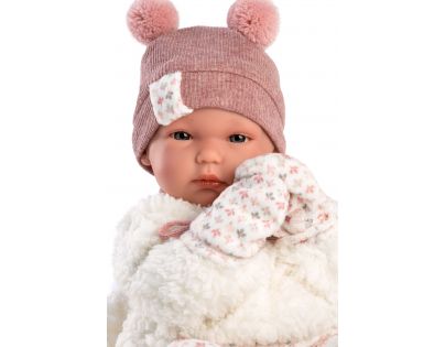 Llorens 63576 New Born dievčatko realistická bábika bábätko s celovinylovým telom 35 cm