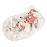 Llorens 63576 New Born dievčatko realistická bábika bábätko s celovinylovým telom 35 cm 4