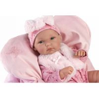 Llorens 63592 New born dievčatko realistická bábika bábätko s celovinylovým telom 35 cm 4