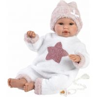 Llorens 63648 New born realistická bábika bábätko so zvukmi a mäkkým látkovým telom 36 cm 2