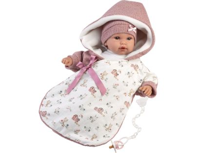 Llorens 63650 Realistická bábika bábätko so zvukmi a mäkkým látkovým telom 36 cm