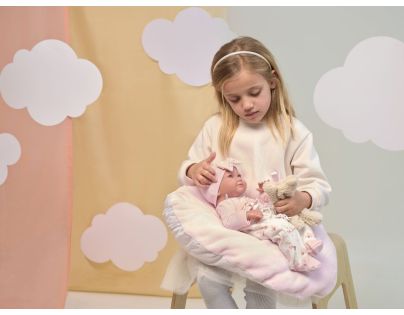 Llorens 73808 Realistická bábika bábätko s celovinylovým telom 40 cm