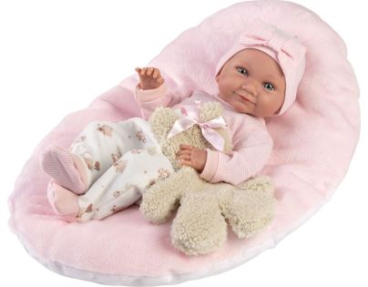 Llorens 73808 Realistická bábika bábätko s celovinylovým telom 40 cm