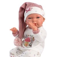 Llorens 73880 New Born dievčatko realistická bábika bábätko s celovinylovým telom 40 cm 4