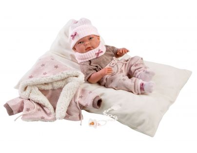 Llorens 73882 New Born dievčatko realistická bábika bábätko s celovinylovým telom 40 cm