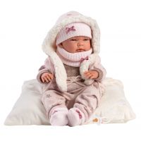 Llorens 73882 New Born dievčatko realistická bábika bábätko s celovinylovým telom 40 cm 2