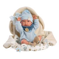 Llorens 73885 New Born chlapček realistická bábika bábätko s celovinylovým telom 40 cm 3