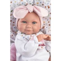 Llorens 73901 New born dievčatko realistická bábika bábätko s celovinylovým telom 40 cm 4
