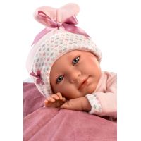 Llorens 74014 New Born realistická bábika bábätko so zvukmi a mäkkým látkovým telom 42 cm 4