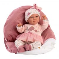 Llorens 74014 New Born realistická bábika bábätko so zvukmi a mäkkým látkovým telom 42 cm 2