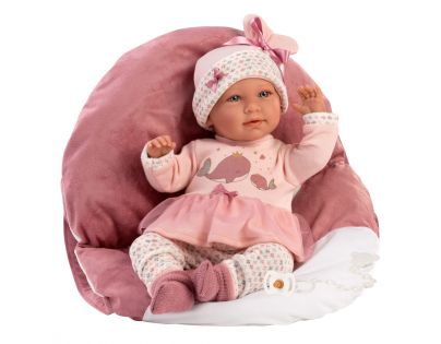 Llorens 74014 New Born realistická bábika bábätko so zvukmi a mäkkým látkovým telom 42 cm