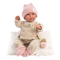 Llorens 74020 New Born realistická bábika bábätko so zvukmi a mäkkým látkovým telom 42 cm