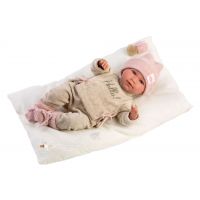 Llorens 74020 New Born realistická bábika bábätko so zvukmi a mäkkým látkovým telom 42 cm 2