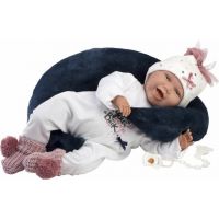 Llorens 74050 New born realistická bábika bábätko so zvukmi a mäkkým látkovým telom 42 cm - Poškodený obal 2