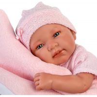 Llorens 84328 New born Dievčatko Realistická bábika Bábätko s celovinylovým telom 43 cm 5