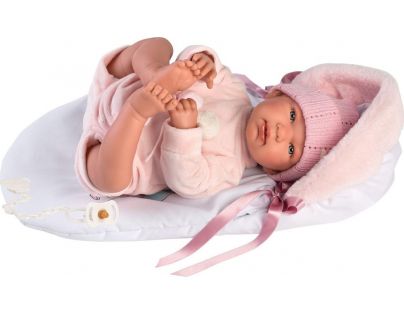 Llorens 84452 bábika Bábätko sa zvuky a mäkkým látkový telom 44 cm