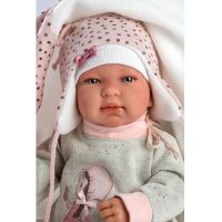Llorens New Born Realistická Bábika bábätko so zvukmi a mäkkým látkovým telom 44 cm 4