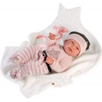 Llorens M843-26 Oblečenie pre bábiku bábätko New born veľkosti 43-44 cm 5