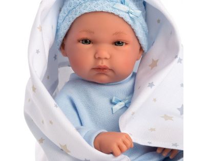 Llorens bábika New Born chlapček v modrej čiapke - Poškodený obal