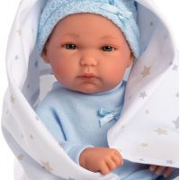 Llorens bábika New Born chlapček v modrej čiapke 5