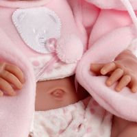 Llorens bábika Nica v ružovom kabátiku 38 cm 3