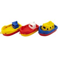 Teddies Loď do vody 3 ks plast 14 cm 2