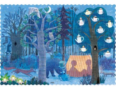 Londji Puzzle obojstranné Deň a noc v lese 2 x 50 dielikov