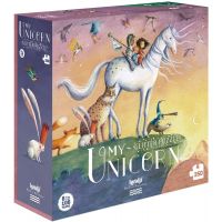 Londji Puzzle trblietavé Unicorn 350 dielikov 2