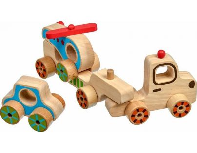 Lucy & Leo Drevená skladačka Môj prvý kamión 4 diely