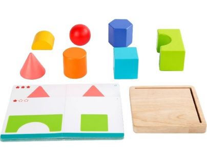 Lucy & Leo Jednoduchá geometria drevená hra