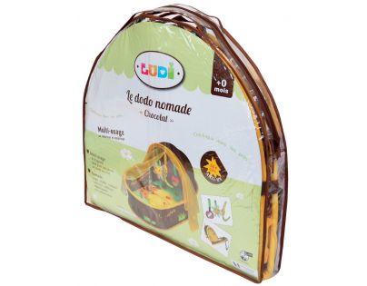 Ludi Cestovní postýlka pro miminko Nomad hnědá