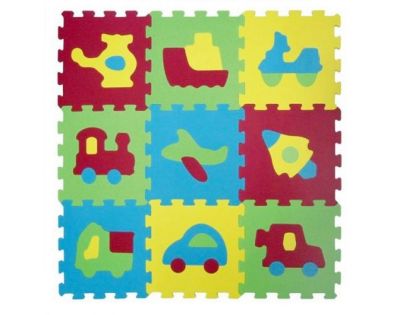 Ludi Puzzle pěnové 84x84 cm dopravní prostředky