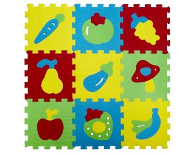 Ludi Puzzle pěnové 84x84 cm ovoce a zelenina
